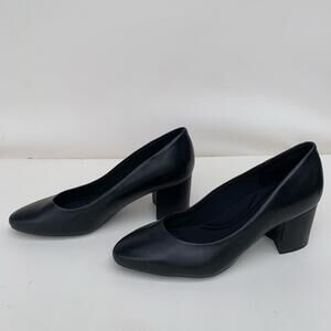 Easy Spirit Black Leather Pumps Shoes Sz 7